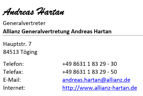 Allianz Generalvertretung Andreas Hartan